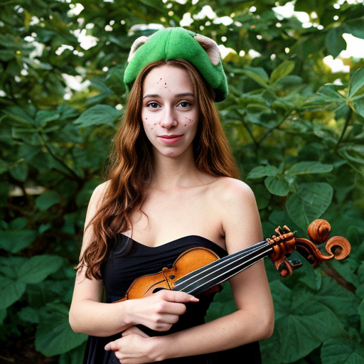 Склеверипка имеет вытянутое светло-зелёное рыло, два глаза, рыжие пятнышки и листки, растущие на голове. Также на голове растут рыжевато-светлые волосы. На конце морды видны ноздри. Вся голова имеет форму клевера. Из-под лиственного плаща Склеверипки видно её полосато-коричневое брюхо. У неё есть пара светло-зелёных рук, по два пальца на каждой, в руках она держит красивую скрипку в виде дерева, на которой играет. Ноги её тоже светло-зелёные, но только после колен. До колен цвет её ног имеет более тёмный оттенок. Ноги Склеверипки кудрявые позади колен. На её ногах также два пальца, как на руке. На её ногах и руках также рыжие пятна, как на лице.