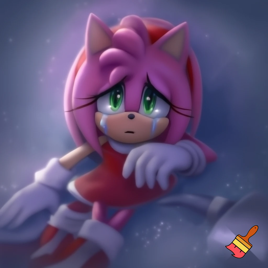 Amy rose crying 

