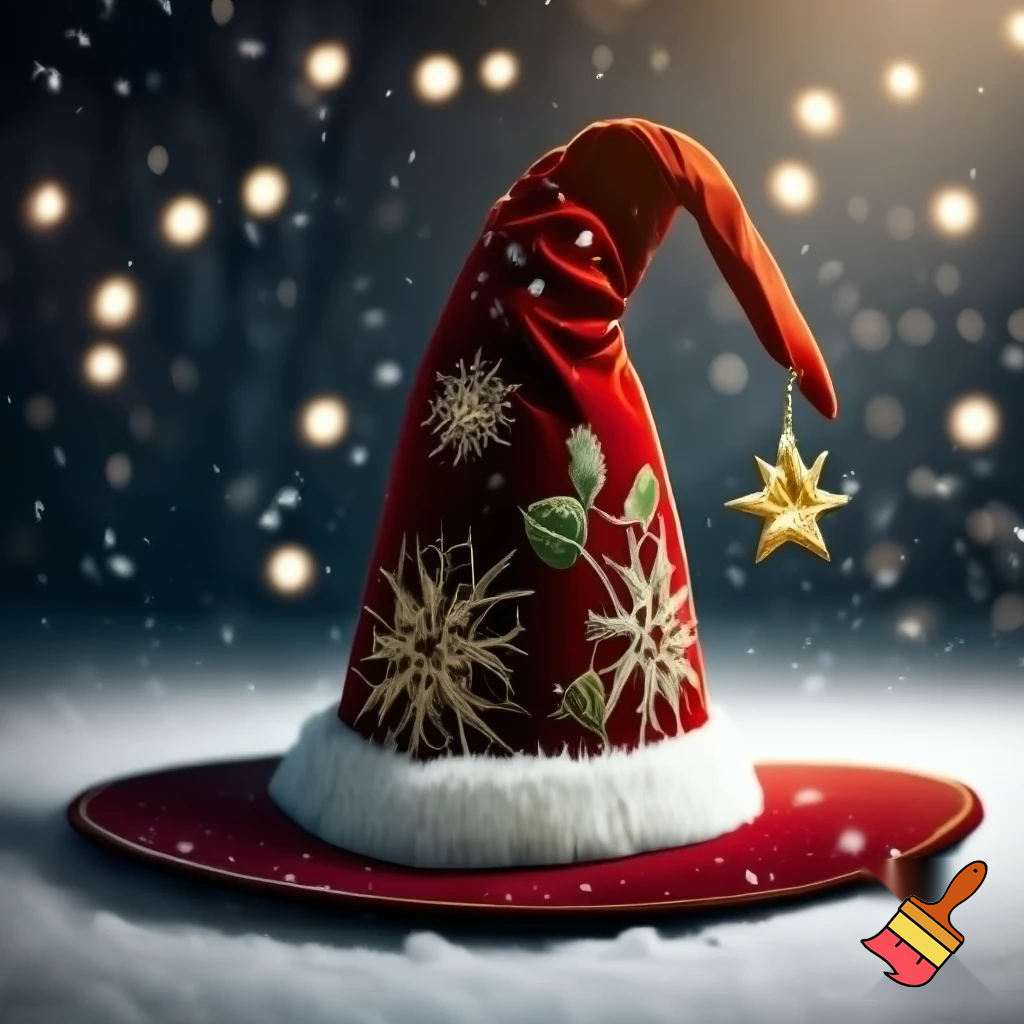 Christmas wizard hat