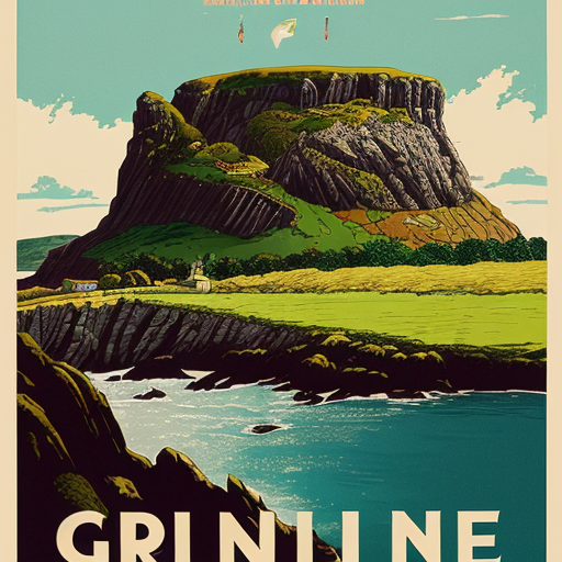 a poster for a trip to ireland 