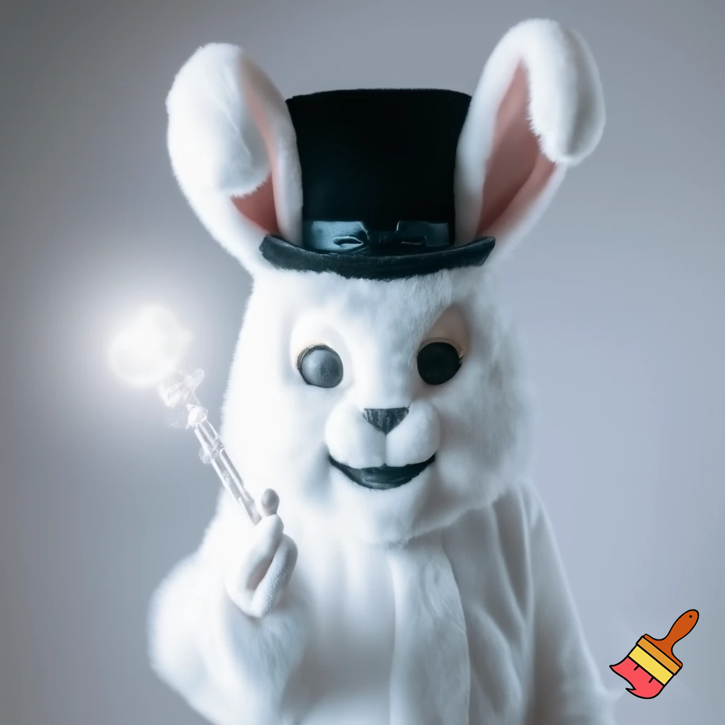 Easter bunny mascot costume top hat magic toy special top hat