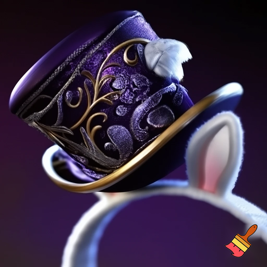 Easter bunny top hat headband, purple and white gold and silver top hat black purple dark purple