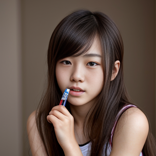 japanese teen boy, girlish, lipbalm, very beautiful and eager, long hairs