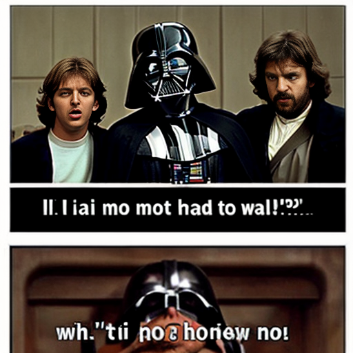 A « I am you father meme » with Vader saying « No, RINGO was the walrus » and Luke saying : No… that’s not true … that’s impossible 