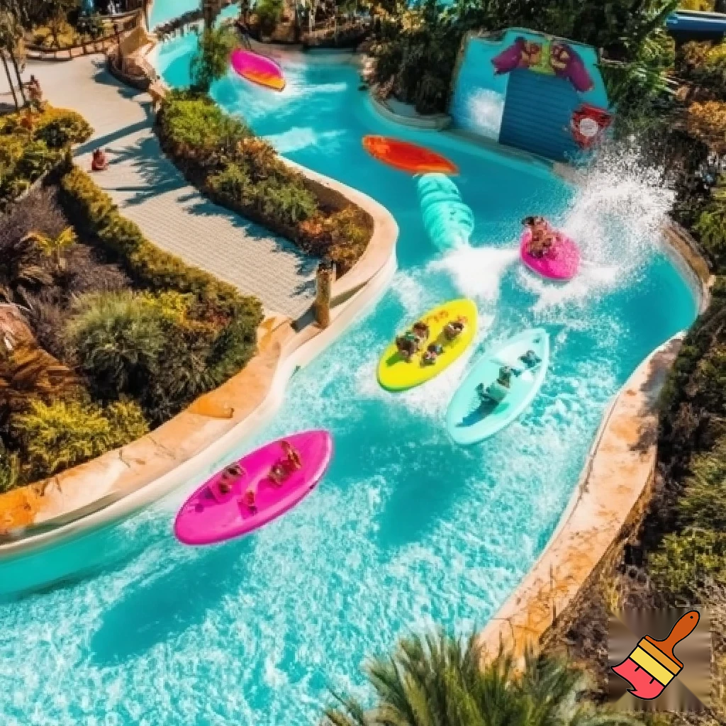 Create a river splash ride and make the boats look like different color surfboards with a Malibu vibe and make the boats fit 4 people. Also make a path it’s a theme park ride