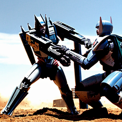 Starscream getting shot by megatron and then buried by megatron 