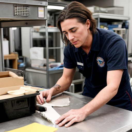 A famous person doing a normal job
