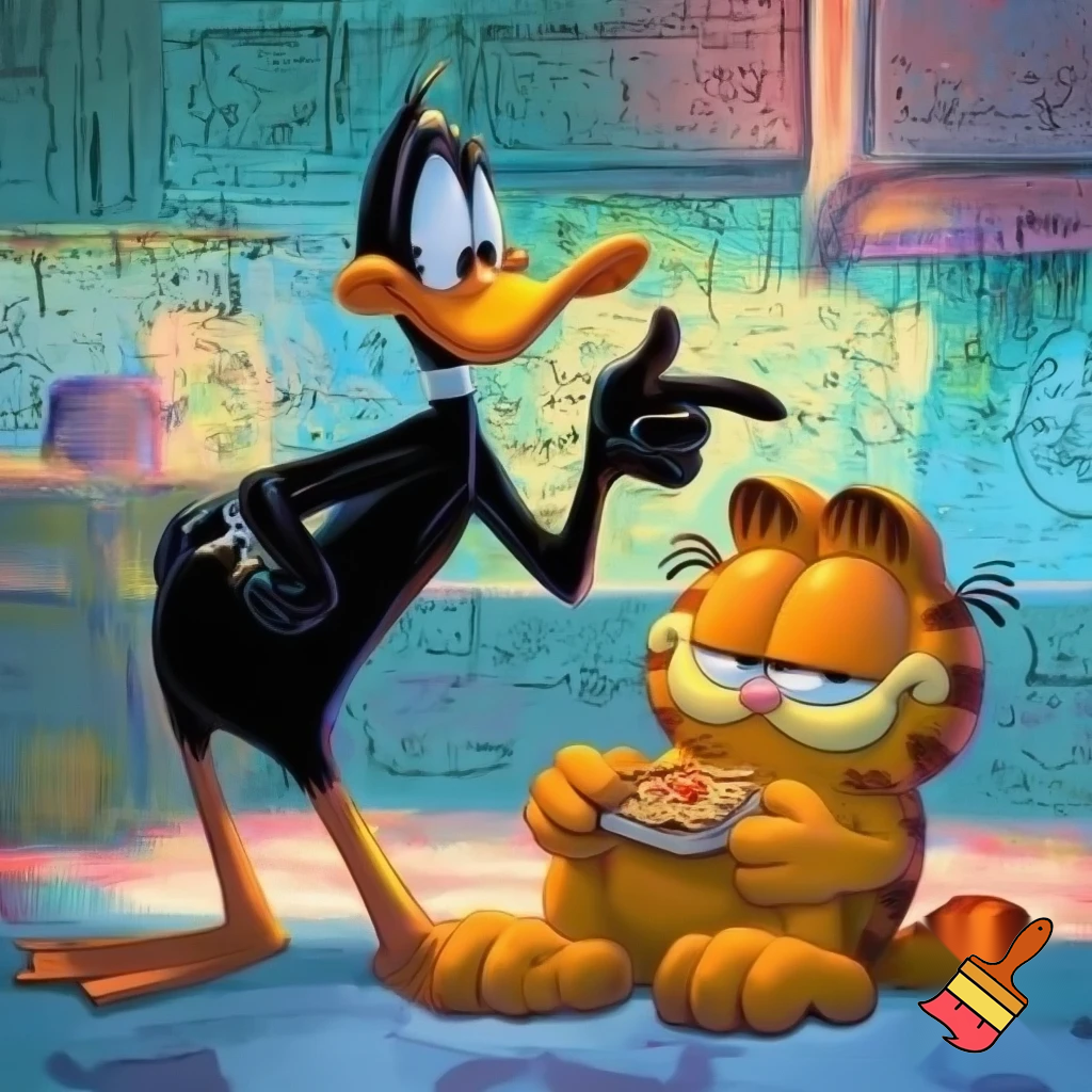 Daffy Duck and Garfield