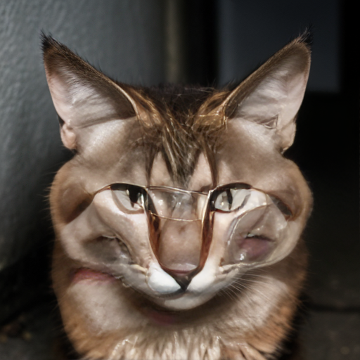 evil, sinister stare with scary smirk mugshot backround scary Feral cat