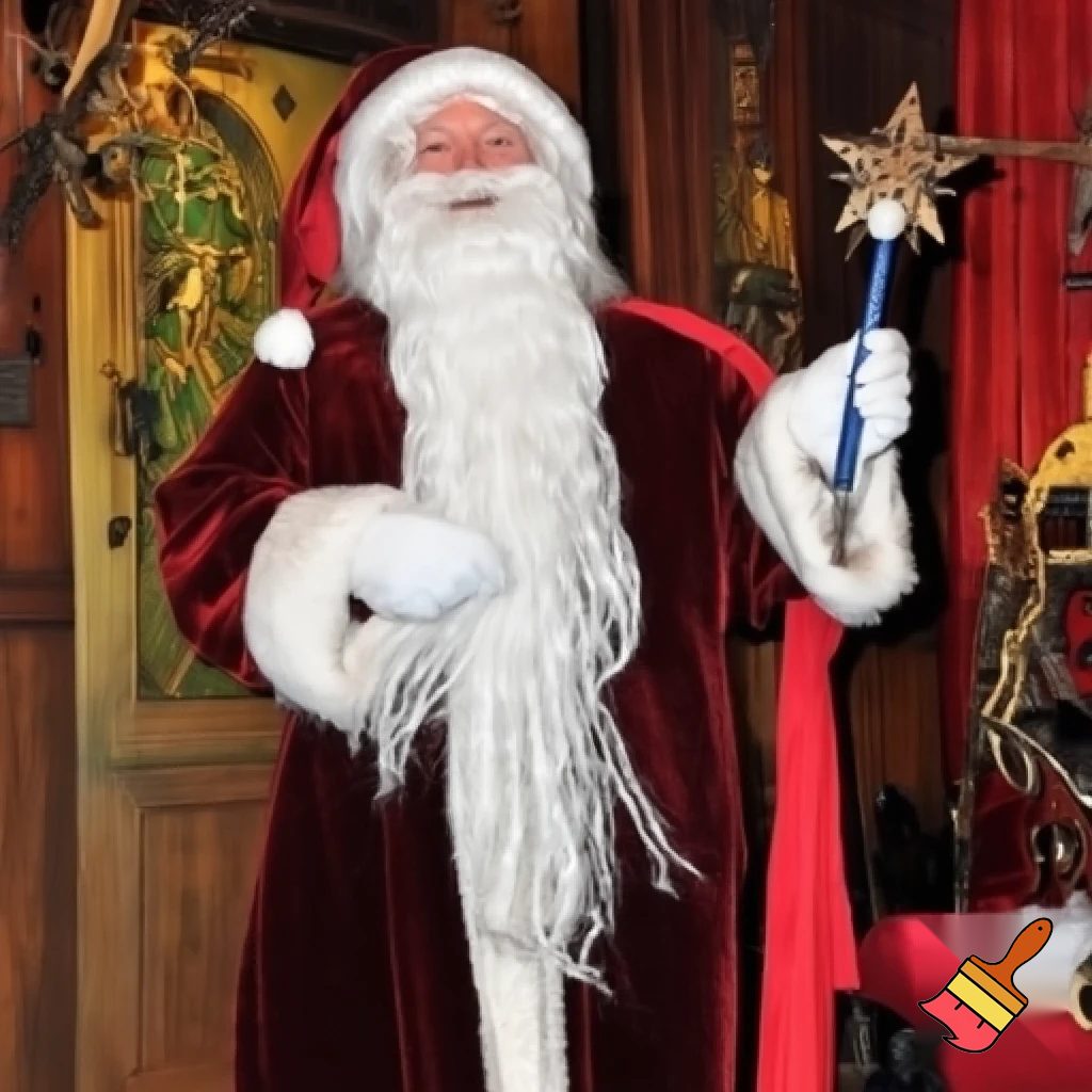 Santa Claus Pennwell Disney🇫🇷 wizard Santa Claus Santa Claus real person Disneyland Paris Santa Claus in Paris the wizard💫🏰 a wizard hat Magic Star wand