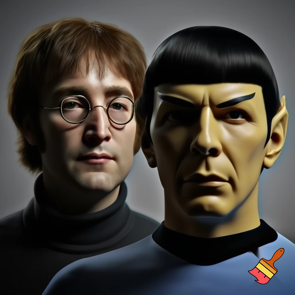 John Lennon and spock