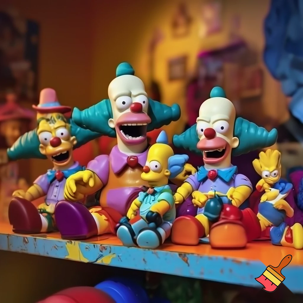 Kneessock dolls from the simpsons