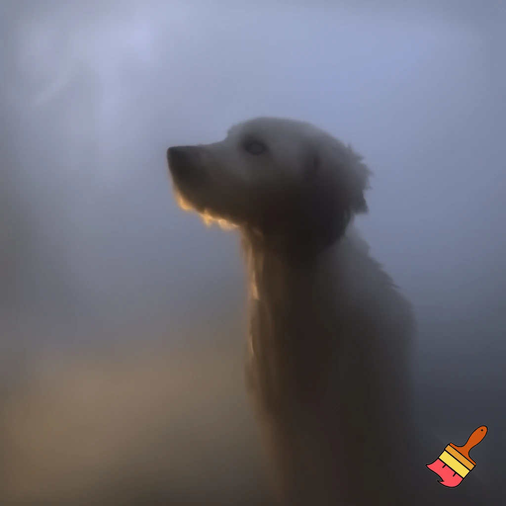 Dog in the fog