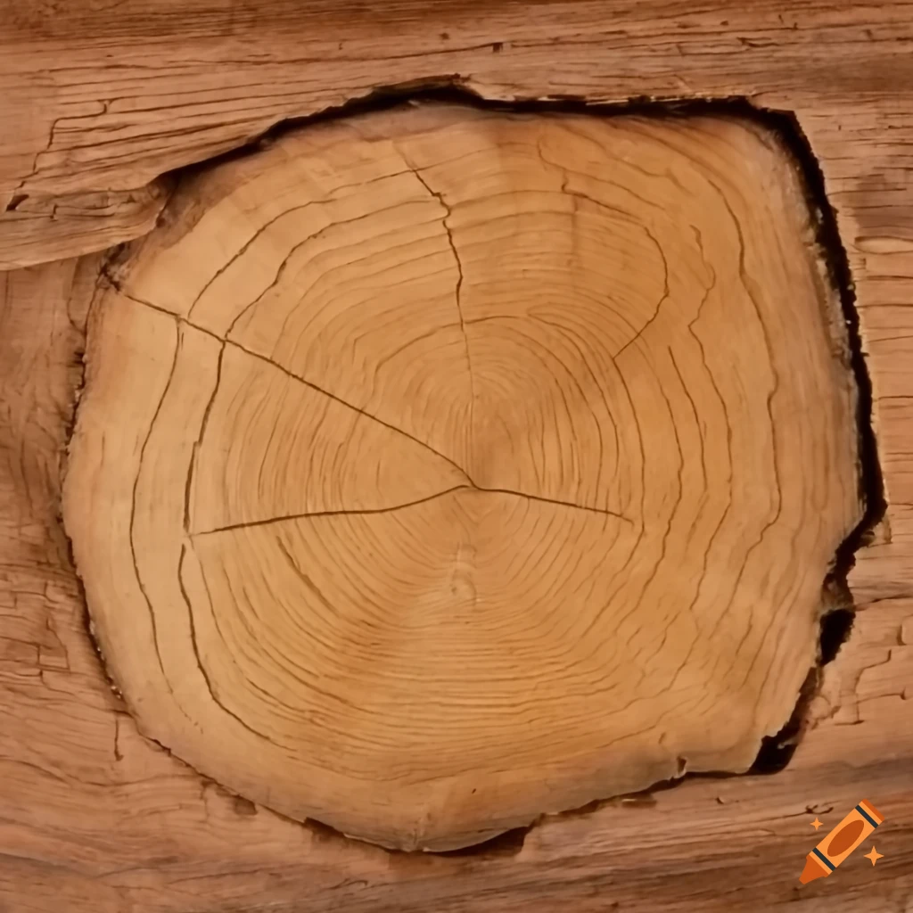 oak log in the shape of a square