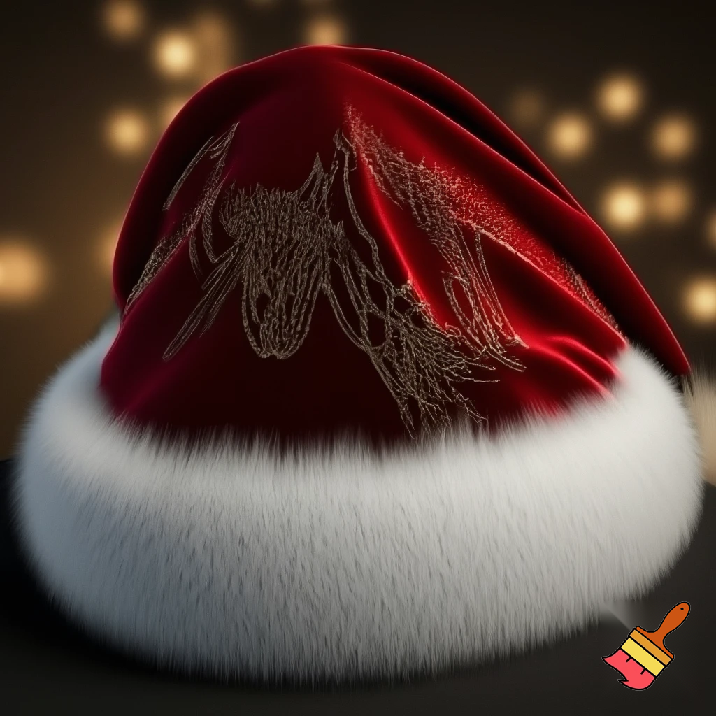 Christmas Santa Claus velvet hat delicate special delicate hat