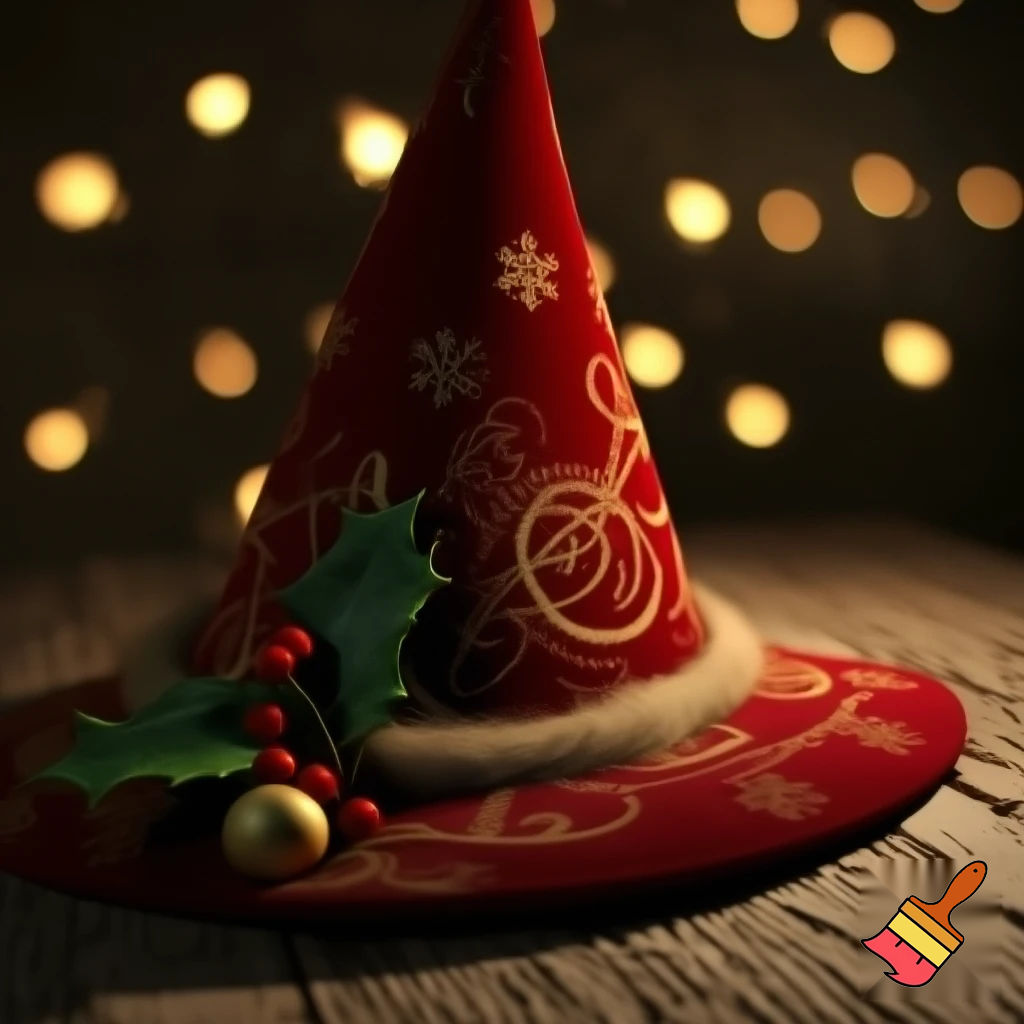 Christmas wizard hat
