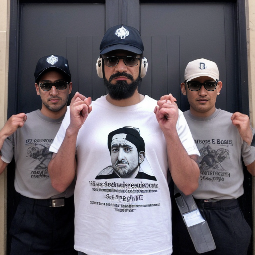 je veux une image d'un van ( wimova) désert avec 6 hommes trentenaires de trait nord africain ( pas noirs) qui portent des casque micro ( centre d'appel ) et qui appel des taxi   le 1er est rasé de grand gabarit porte une chemise cheveux arriere le 2eme porte des lunettes de vu avec un teeshirt avec mention ouiii ( moyenne talle le 3 latino avec barbiche de forme carré (robot le 4éme porte une casquette converse (etoile ) de grand gabarit avec un petit ventre le 5eme ancien boxeur porte une veste cuir avec barbe courte et trait mexicaine et le 6 éme maigre avec grand gabarit et cheveux courte presque chauve semé claire et qui dit niko avec sa voix grave  et qui est faché contre le 2éme 