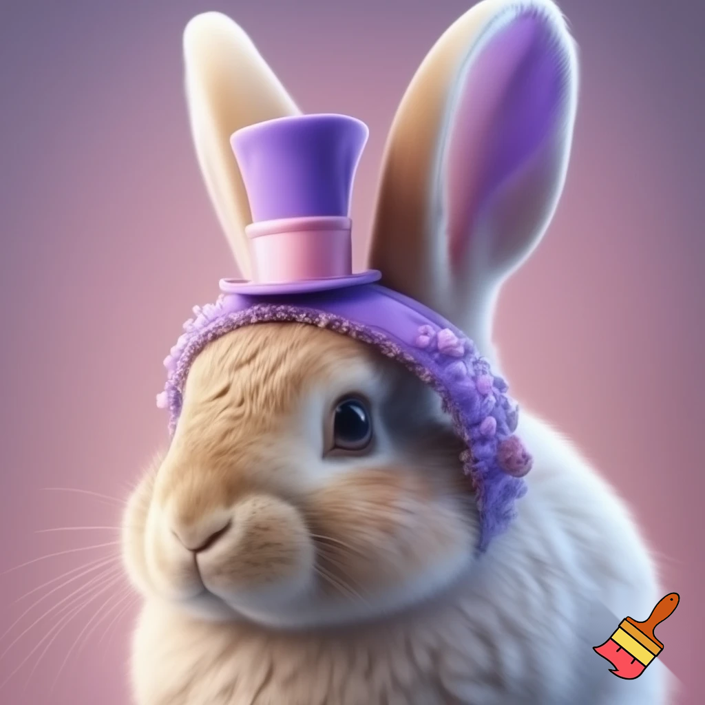 Easter bunny headband velvet Easter bunny, bunny ears, purple and white bunny headband purple and pink top hat velvet