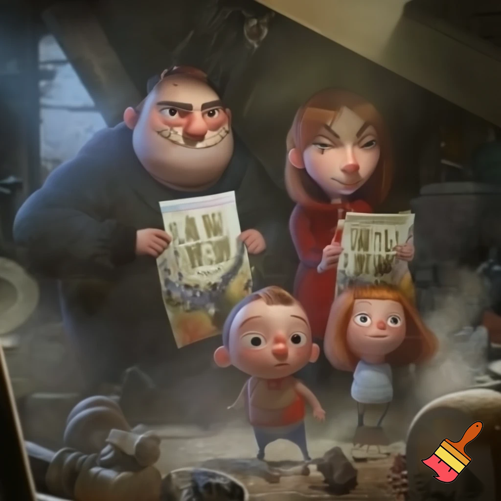 
A weird family with 2 parents who are wanted and a boy and girl as there child