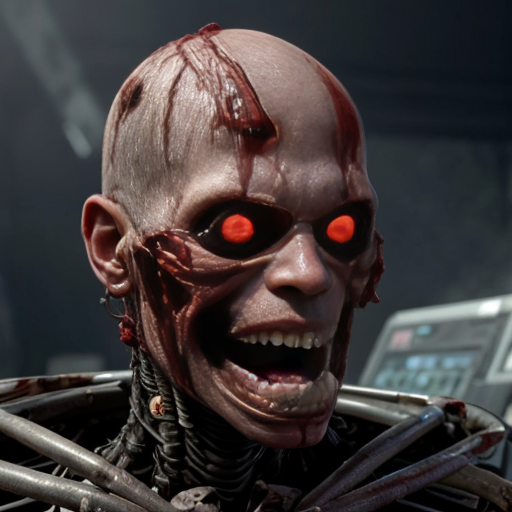 ​A screenshot of a social media feed with two stacked posts, featuring unreadable, distorted text and standard interaction icons. The top post displays two side-by-side images of a distorted, macabre humanoid figure in a blood-soaked, tattered gown, covered in tattered cloths, lying on light dirt. The bottom post shows a single image of a messy, desolate space filled with debris and a dark, heavily distorted demon, The entire image must have a low-resolution, weirdcore, "cursed image" style with early AI generation artifacts., body horror 