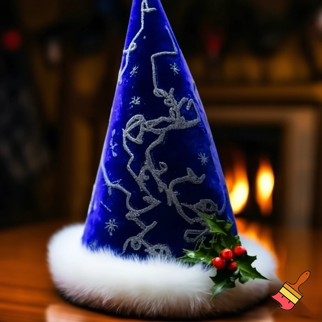 A wizard Christmas hat