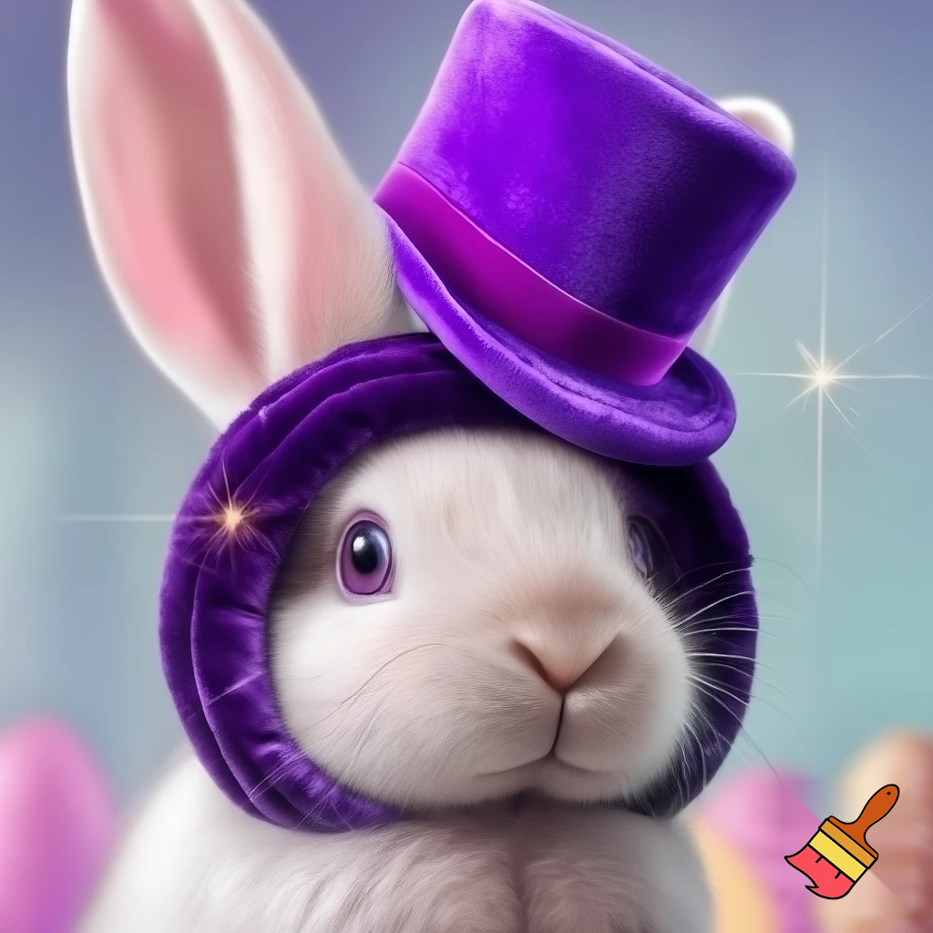 Easter bunny headband velvet Easter bunny, bunny ears, purple and white bunny headband purple and pink top hat velvet