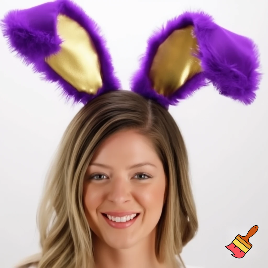 Is the top hat headband Easter headband, top hat, golden golden purple, white and purple? Easter top hat with Easter bunny ears, rabbit ears.
