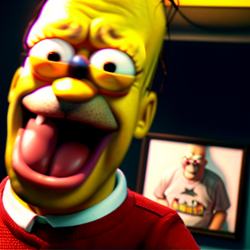 homer Simpson vs Elmo with gun