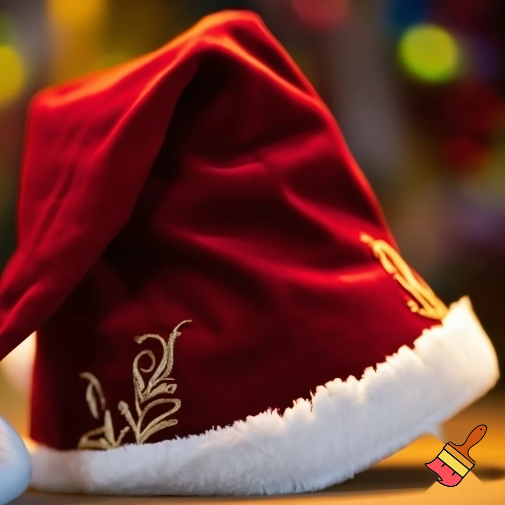Christmas Santa Claus velvet hat delicate special delicate hat