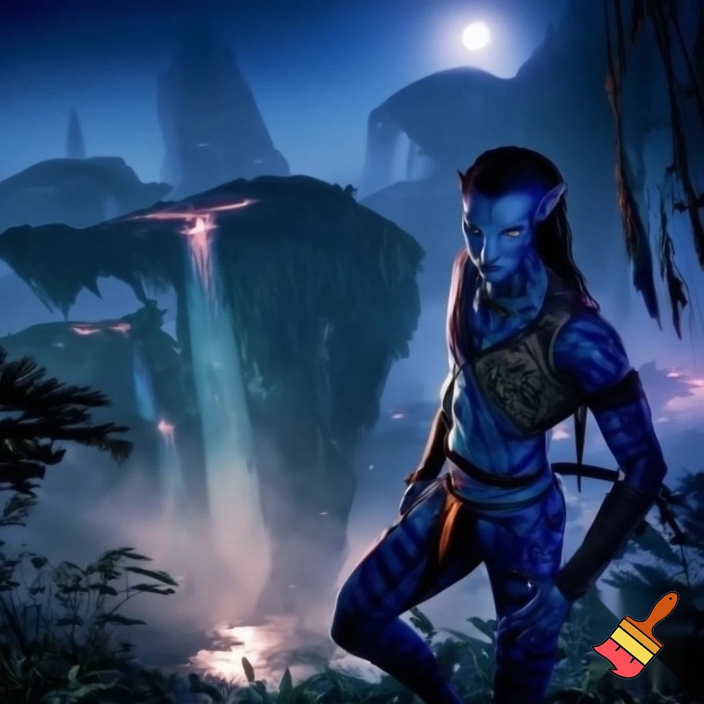 create a scene of avatar the movie