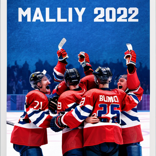 A poster of the USA celebrating that they won the hockey final gold medal game against Canada in the Winter Olympics Milano Courtina 2026