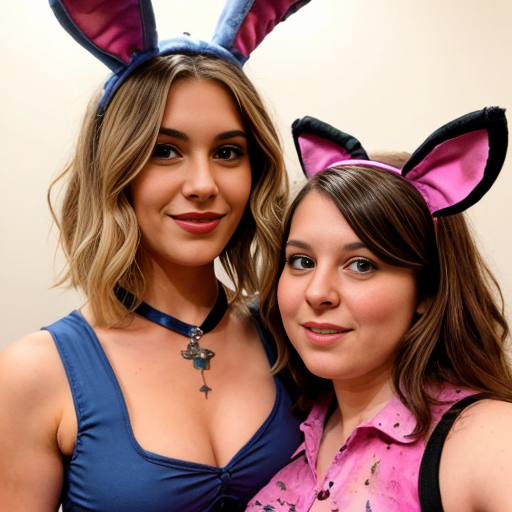 Show me what would happen if a boyfriend and girlfriend (Friday night funkin') were captured by female animatronics fnaf 2 , who then decided to make the boyfriend a girl (change his gender and appearance) and put the girl (boyfriend gender) in a cute, sexy bunny animatronic costume, and the wife girlfriend in a female animatronic cat costume. Both died in agony. How would the spirit of the girl (boyfriend gender) and his wife (girlfriend) react afterward?The boyfriend is gender (fnf) and looks like a bunny girl in spirit. How will his wife Girlfriend react to him boyfriend becoming a girl female? Fnaf 2 , Blood , стиль как с анимаций Friday night funkin.