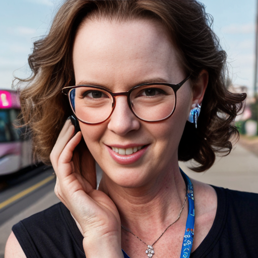 Cute adorable niña Chilindrina y con Elizabeth Perkins glasses con hair lazo curly con verano casual formal elegante sensual sexy con aparatos auditivos audífonos sordera con close up whispering touching ear each other secrets con paséo con ciudad 16