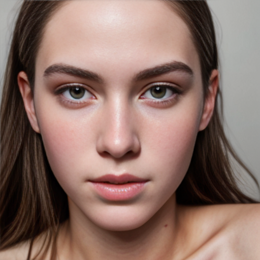 Chica con pesones rosados
