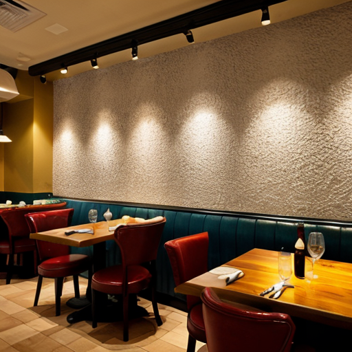 wall of a restaurant
