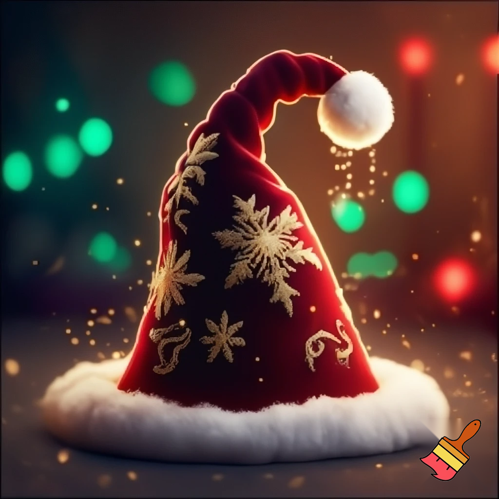 Christmas wizard hat
