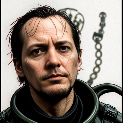 death stranding body by  Geof Darrow realistic detailed