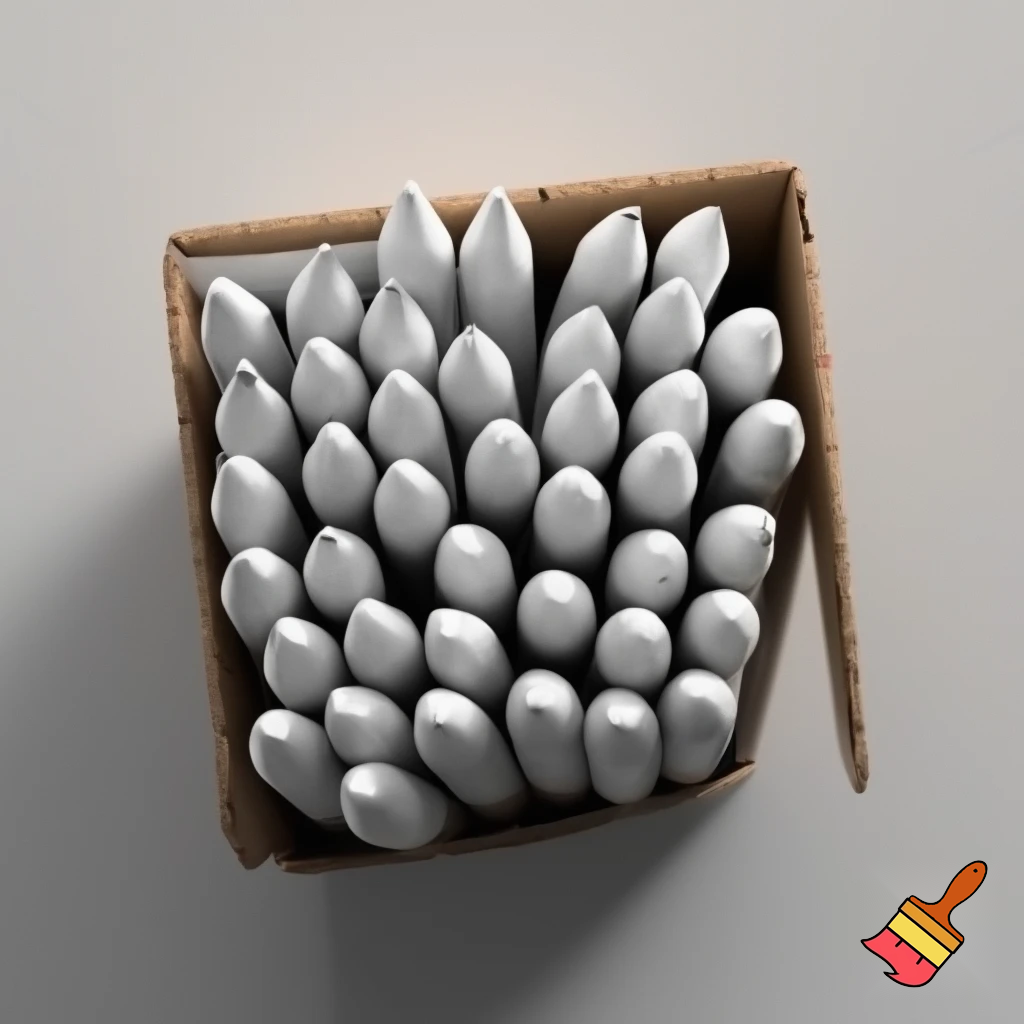 crayola crayon box with all white crayons