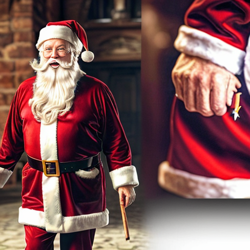 Santa Claus Russia walking stick star the real Santa Claus