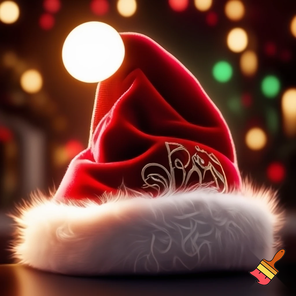 Christmas wizard hat red Santa Claus hat