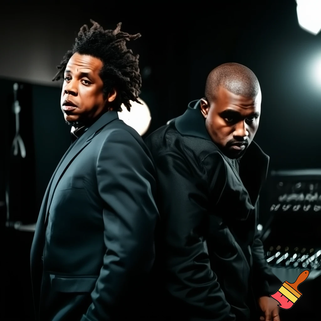 Generate a image of the 2 rappers that made the song called Otis 