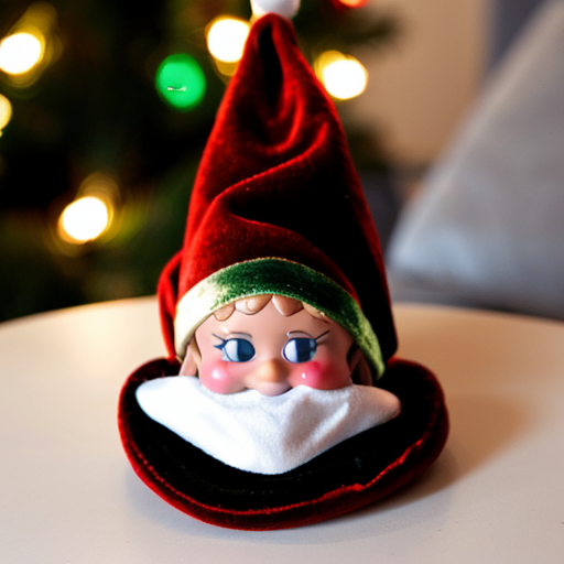 Christmas hat velvet elf on the shelf hat velvet