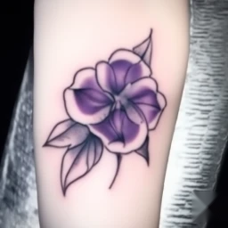 february birth flower tattoo