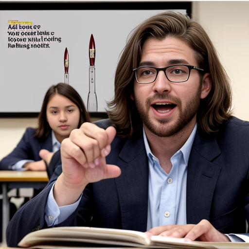 
•	The speaker begins in a calm voice and pauses briefly before the word “future.”
•	When he says “the potential of our youth,” he raises his voice for emphasis.
•	He points toward the students sitting in front of him and smiles.
•	A large screen behind him shows images of rockets launching and students studying in classrooms.
•	The audience begins clapping before the speech ends, and the speaker nods in response.
