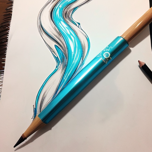 Please generate an anime style drawing of sailor mercury's wand using the following link as inspiration (https://pin.it/KKzZ57jfJ). The handle of the wand should be surrounded with fluid water which wraps itself around the staff elegantly. There should only be a minimal amount of shading applied to the drawing. 