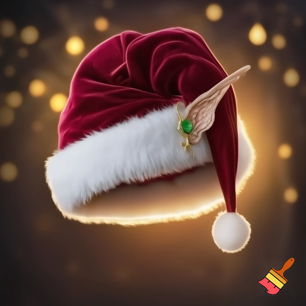 Elf Santa Claus hat velvet Santa Claus elf hat Santa Claus