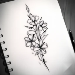 march birth flower tattoo