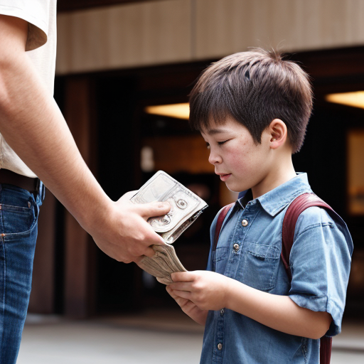 “boy returning wallet to rich man, emotional oment, rich man su