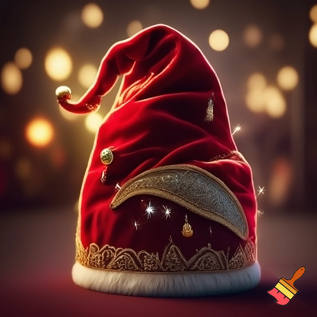 Elf Santa Claus hat velvet Santa Claus elf hat Santa Claus