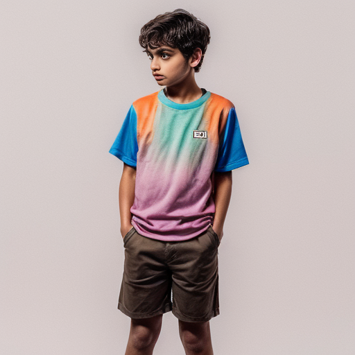 a nervous short 14 brown boy with colorful clothing who is a human
